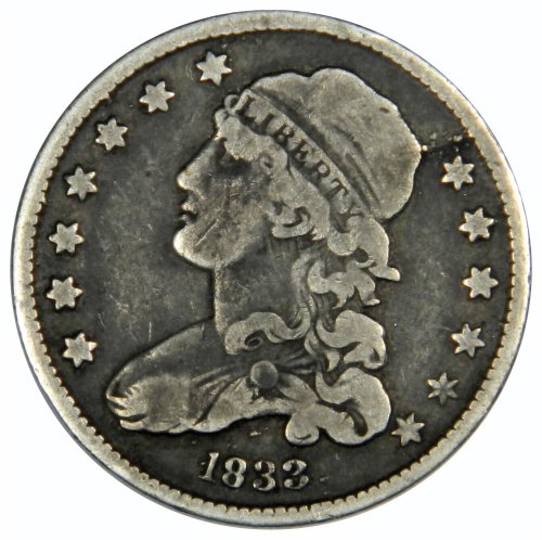 Solid Fine 1833 Bust Quarter