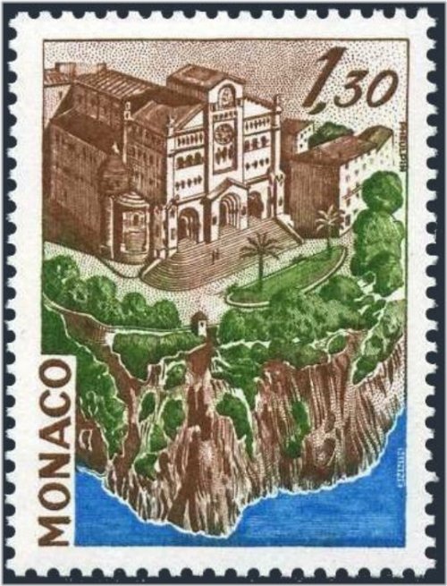 Monaco Cathedral Stamp - 1978 MNH #YT1149