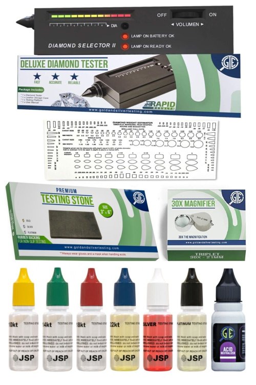 Precious Metal & Gem Testing Kit