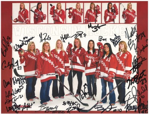 Championship Legacy: Autographed 2010 Wisconsin Women's Hockey Team Photo with 26 Signatures