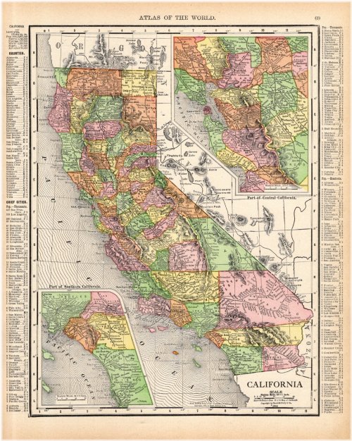 California State Map from 1912