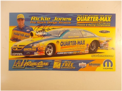 NHRA Pro Stock Hero Card Autographed by Rickie Jones