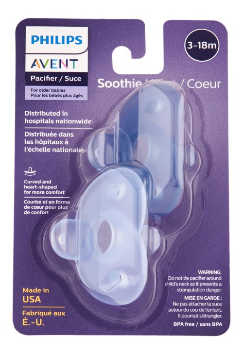 Heart-Shaped Infant Pacifiers by Philips Avent