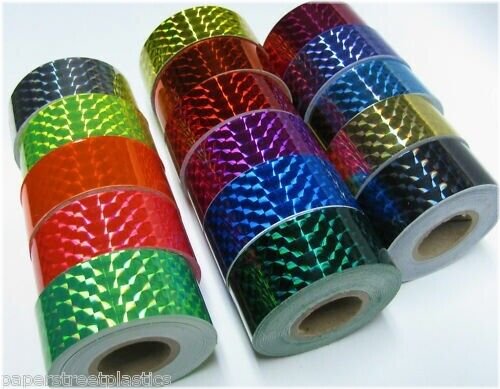 Mosaic Hues Tape - Reflective and Colorful Adhesive Tape in Various Sizes and Shades