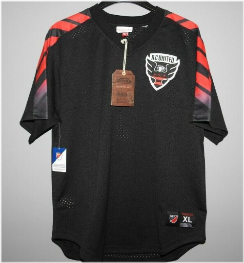 Black-and-Red D.C. United Soccer Jersey by Mitchell & Ness