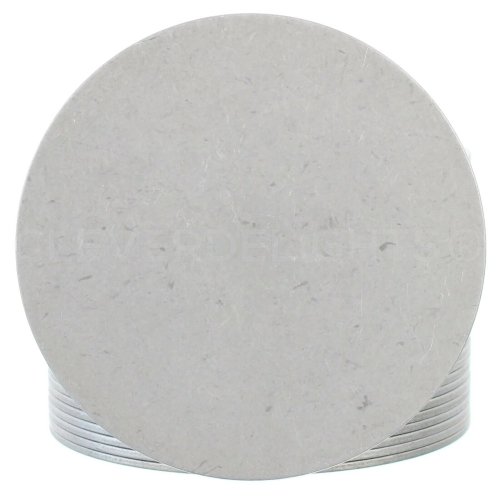 Aluminum Round Discs for Stamping and Embossing - 3 Inch Diameter, 14GA Thickness