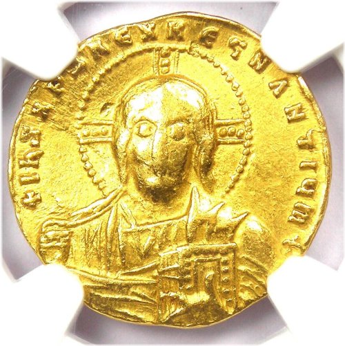 Golden Byzantine Christ Coin (945 AD)