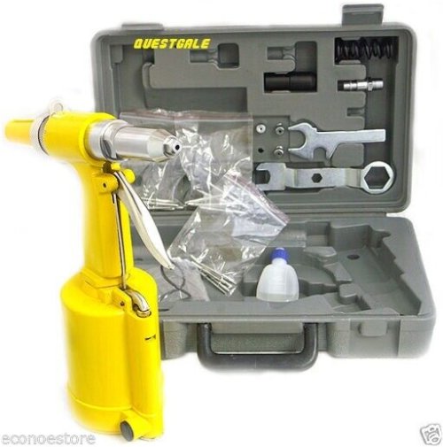 RivetPro Kit: Portable Pneumatic Riveting Tool with Hydraulic Power and Case