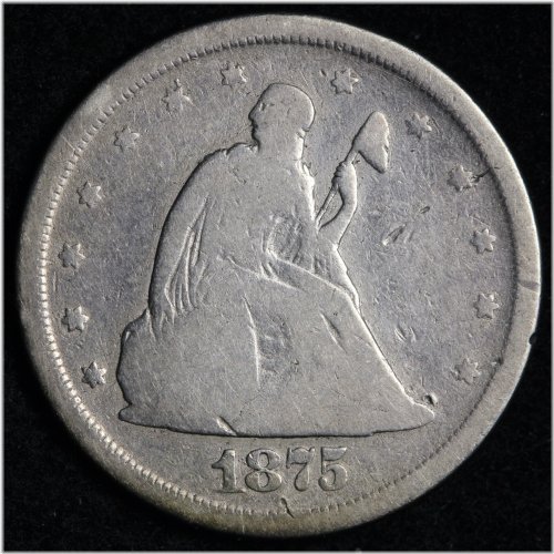 Semi-Key Date 1875-S Twenty Cent Piece
