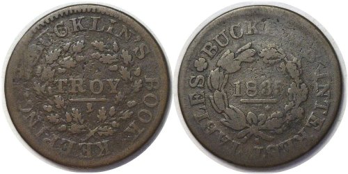 Bucklin's Interest Tables Commemorative Token