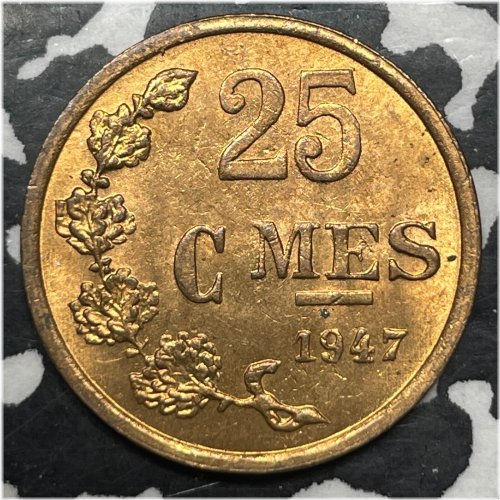 Luxembourg 25 Centimes - 1947 High Grade