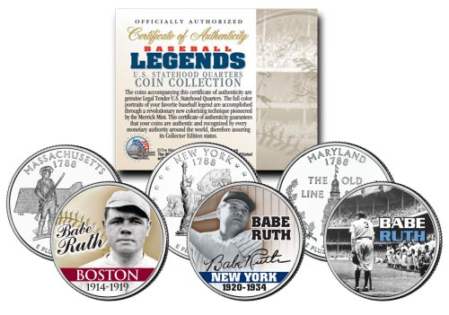 Babe Ruth State Quarters Coin Set