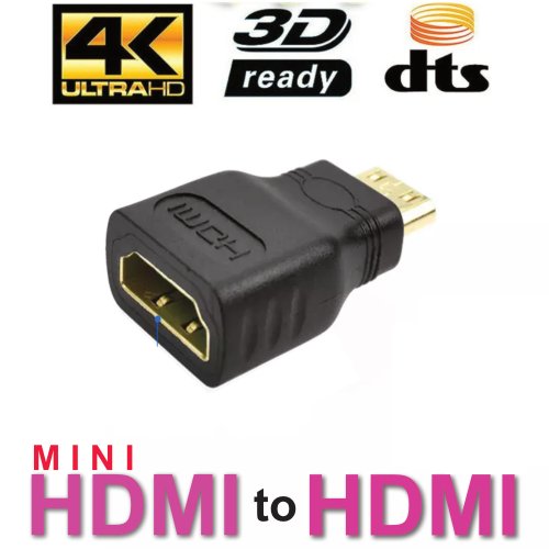 Gold-Plated Mini Adapter for High-Definition TV Viewing