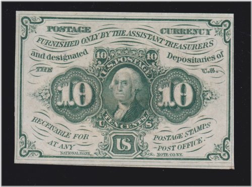ABC Monogram 1st Issue Fractional Currency Note