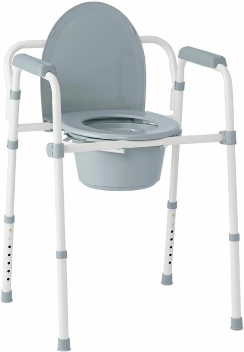 Adjustable Folding Bath Seat with Commode Functionality