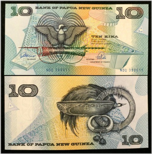 Papua New Guinea 10 Kina 1988 Banknote