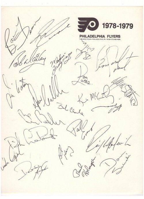 Nostalgic Flyers Signature Sheet