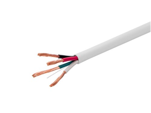 White Quad-Core Speaker Wire