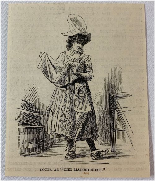 Vintage Stage Portrait of Lotta Crabtree as Marchioness