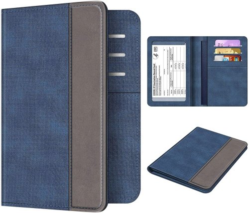 Leather Passport and Card Combo Case