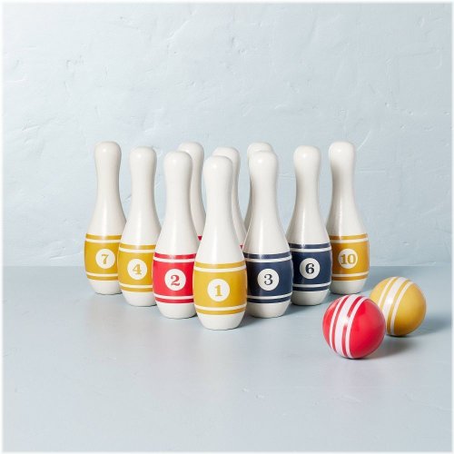 Rustic Timber Bowling Set