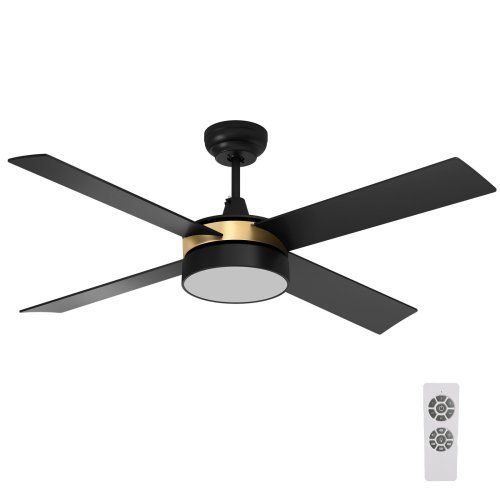 Black Blade Chandelier Ceiling Fan