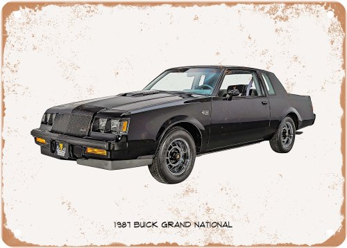 Vintage Automobile Tribute Metal Art