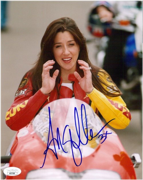 Angelle Sampey Autographed Racing Photo with JSA Certification