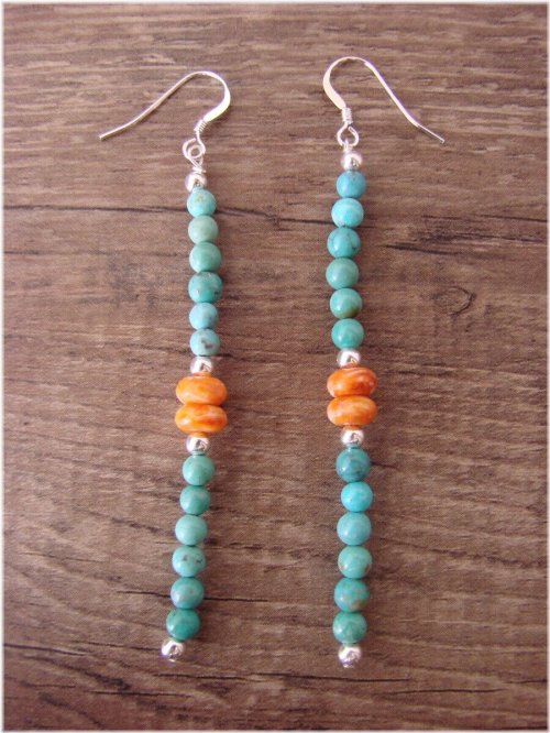 Southwestern Turquoise Dangle Earrings