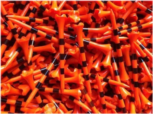 Eco-Friendly Striped Golf Tees