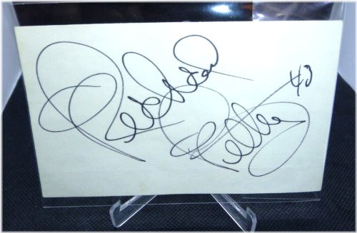 NASCAR Legends Autographed Index Card - Richard Petty