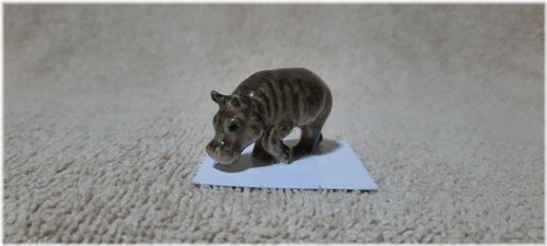 River Miniature Hippopotamus Figurine