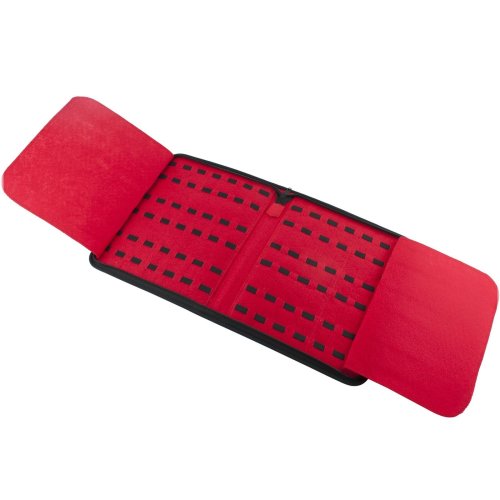 Red Felt Knife Case - Holds up to 42 Pocket Knives