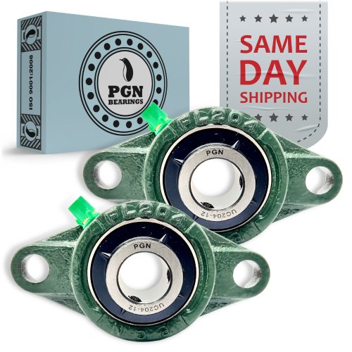 Flange-Mounted Bearing Set (UCFL204-12, 2 pcs)