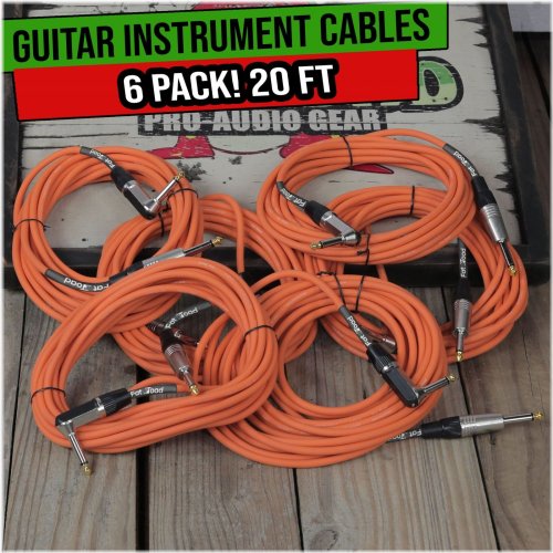 Fat Toad Right Angle Guitar Cables