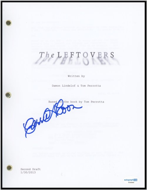 The Leftovers" Pilot Episode Script Autographed by Carrie Coon