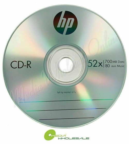 Logo-Branded Blank CD-R Disc in Paper Sleeve