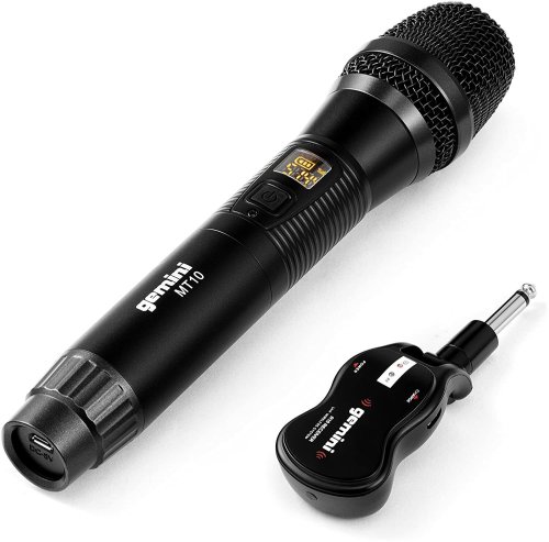 UHF Karaoke Wireless Microphone System by Gemini