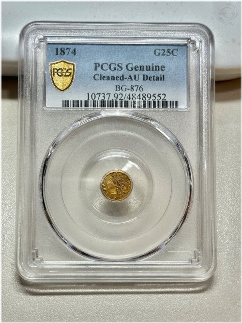 Golden California Quarter