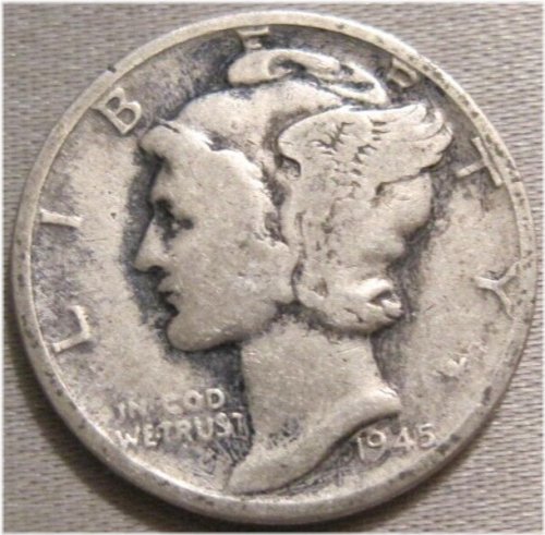 1945 D Mercury Dime - 90% Silver