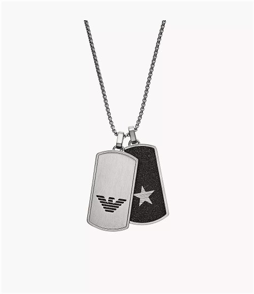 Armani Dog Tag Necklace