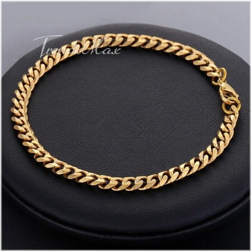 Golden Curb Anklet