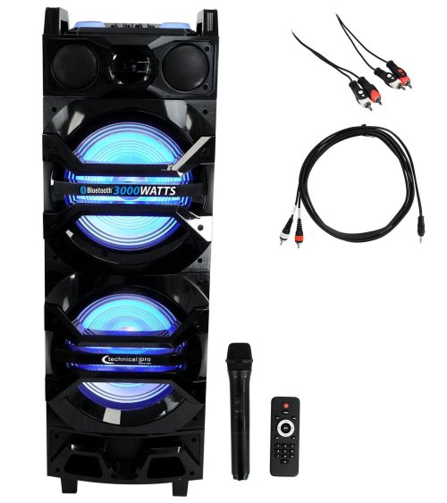 EchoPro 10" - Rechargeable Bluetooth Karaoke System with Dual Speakers