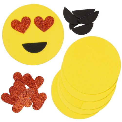 Happy Hearts Craft Foam Stickers