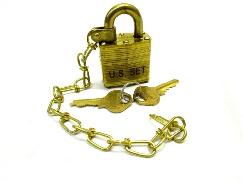 Brass Chain Master Padlock Set