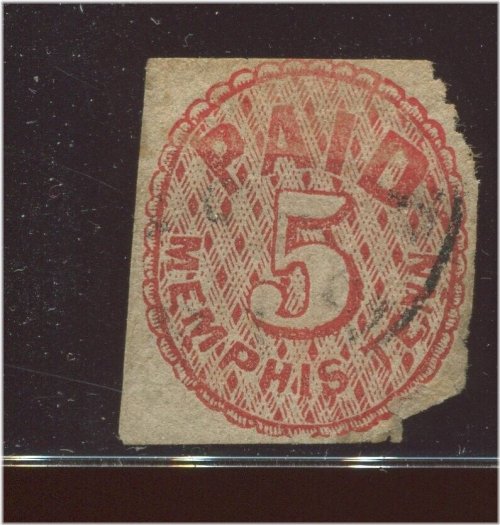 Memphis Tenn Confederate States Provisional Stamp