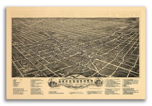 Greensboro's Past: A Panoramic Map from 1891