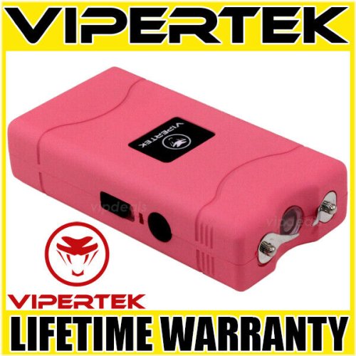 Pink Flashlight Stun Gun by VIPERTEK