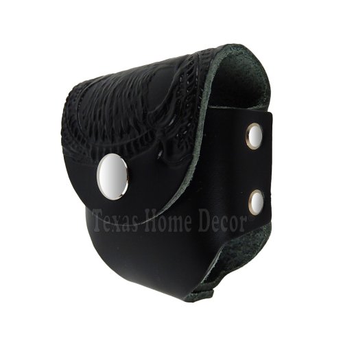 Black Leather Eagle Case