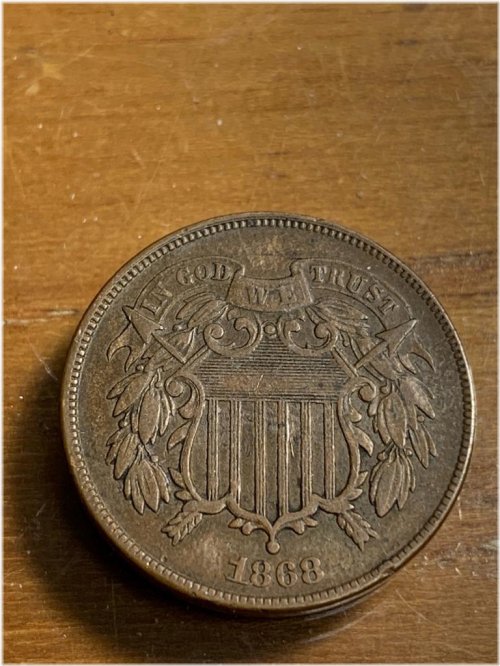 1868 XF Condition Two Cent Piece
